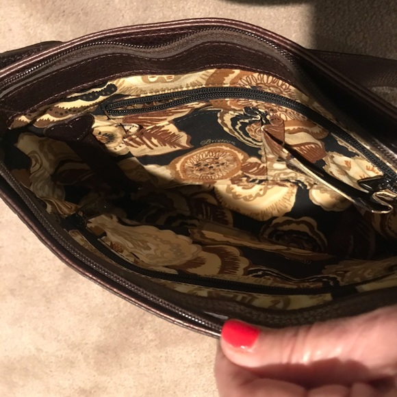 Brighton “Delina” Shoulder  Bronze Leather Bag - Picture 5 of 8